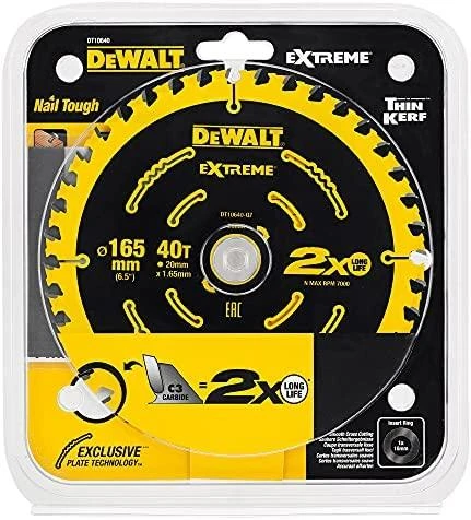 DEWALT pjovimo diskas 165x20mmx40z