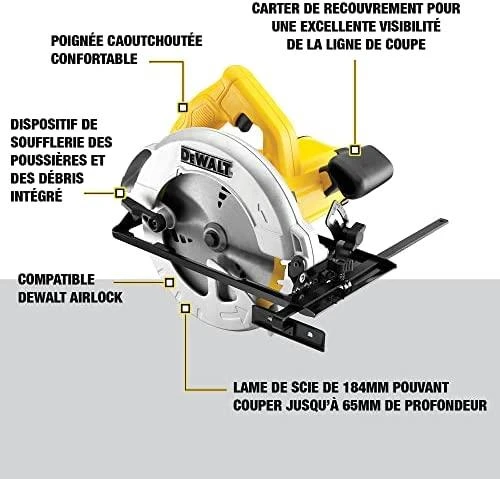 Diskinis pjūklas DeWalt DWE560K-QS; 1350 W; 184 mm