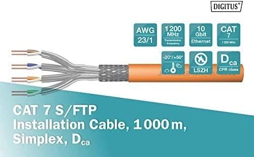 Digitus Skaitmenas | Cat.7 S/FTP montavimo kabelis | DK-1743-VH-10