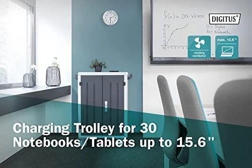 Digitus | Digitus | Charging trolley, 30 charge bases, 16", 1100 x 700 x 650 mm | DN-45002 | Juodas