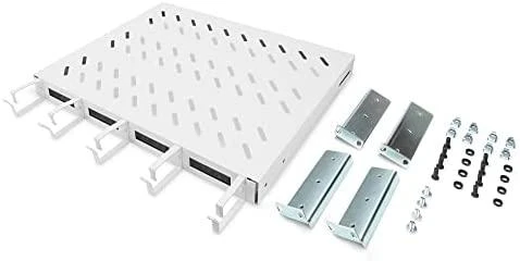 „Digitus Rack“ komplektacija „Digitus“ lentyna su kabelio kreiptuvu 1HE pilka