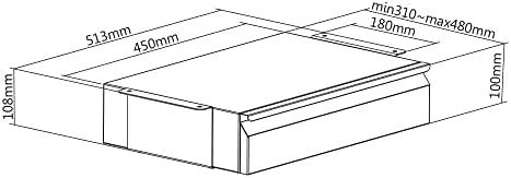 Digitus DA-90443 stalčiaus dėklas kanceliarinėms priemonėms Plienas Juoda