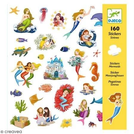 Djeco Lipdukai - 160 lipdukų - Undinės ( DJ08885 )