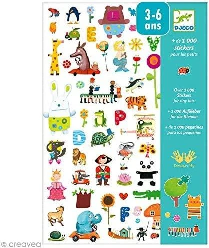 Djeco Lipdukų rinkinys – 1000 lipdukų mažiesiems ( DJ08950 )