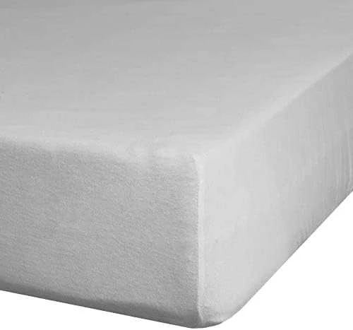 Eurofirany DESIGN 91 Medvilninė paklodė su guma JERSEY, 140X200+30CM, 125 g/m2 , spalva: šviesiai pilka