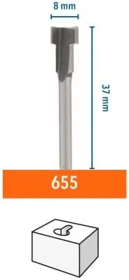 Dremel Bosch 655 HSS freza 8,0 mm D=8,0 mm, 1 vnt.