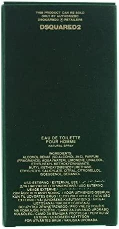 Kvepalai vyrams Dsquared2 Green Wood Pour Homme EDT, 100 ml