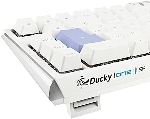 Ducky One 3 Classic Pure Baltas SF Klaviatūra žaidimams, RGB LED - MX-Raudona