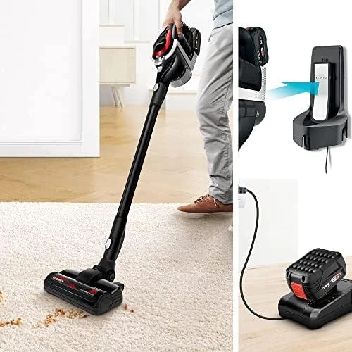 Įkraunamasis dulkių siurblys Bosch Serie | 8 Unlimited ProPower, Juodas