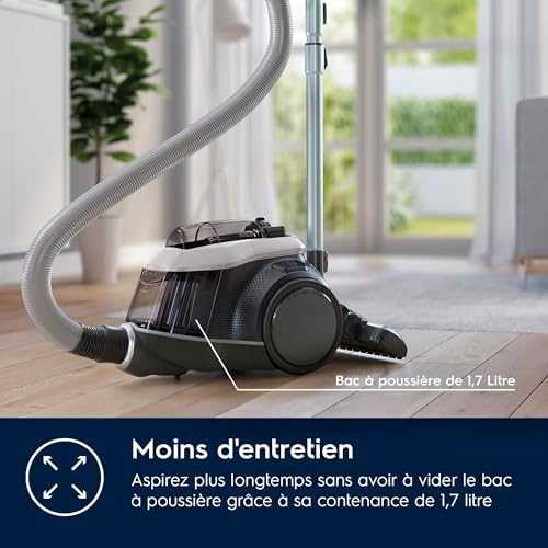Electrolux PC91-4MG dulkių siurblys, Be maišelio, Darbinis spindulys 12m, Dulkių konteineris 1,5 L, Pilka