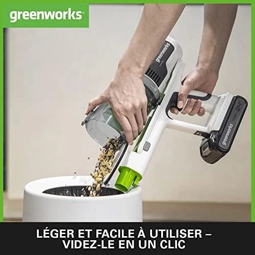Greenworks belaidis dulkių siurblys GD24SVK4D 24V 4Ah