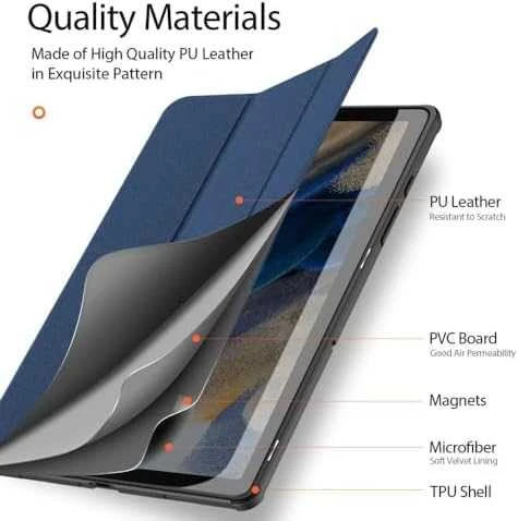Dėklas Dux Ducis Domo Samsung X210/X215/X216 Tab A9 Plus 11.0 tamsiai mėlynas