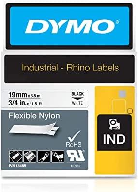 Dymo etiketė 19MM NYLON Baltas (071701187598)