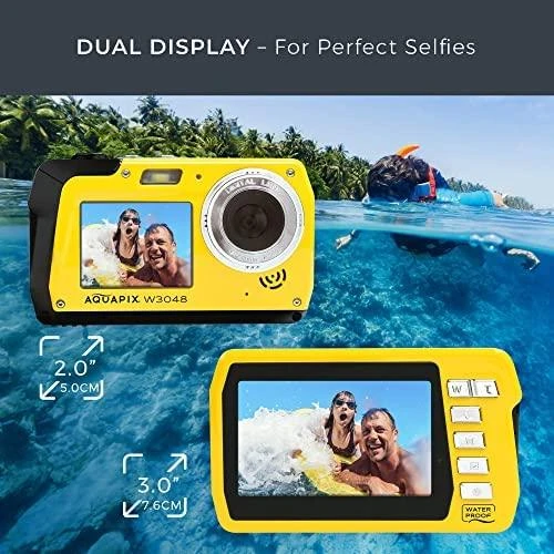 Easypix Aquapix W3048-Y geltonos spalvos Edge 10076