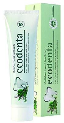 Ecodenta daugiafunkcinė Dantų dantų pasta su 7 žolelių su ekstraktu ir kalciu 100ml