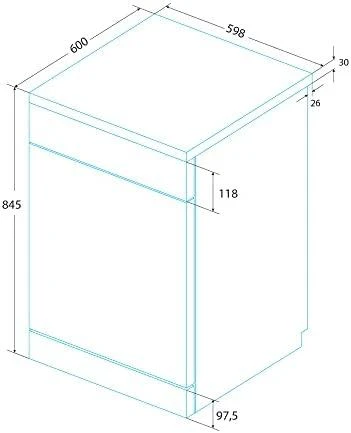 Indaplovė Edesa EDW-6120 WH