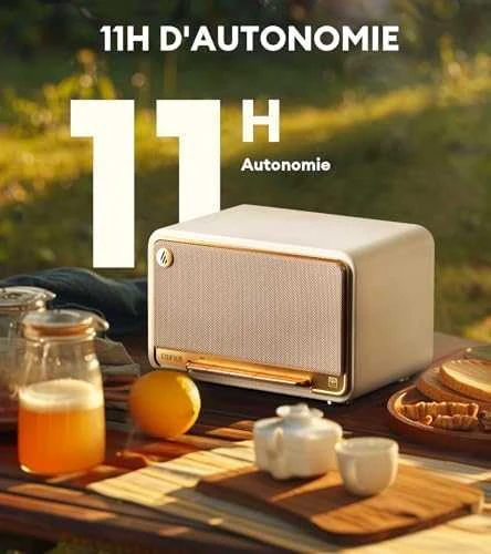 Edifier D32 nešiojama kolonėlė, Baltai auksinės spalvos