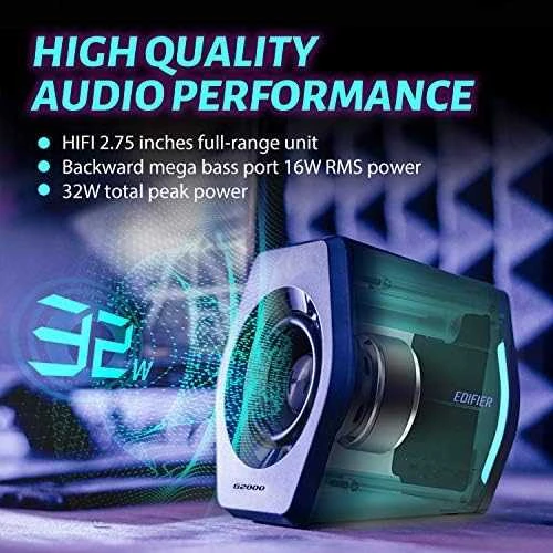Kompiuterio kolonėlės Edifier G2000 skirtos žaidimams/Bluetooth/32W/ Juodos spalvos