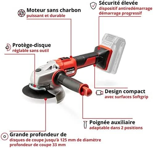 Šlifuoklio kampas EINHELL AXXIO Solo 4431140 (125 mm)
