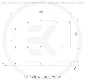 EK-Quantum Vector² nugarėlės techninis brėžinys