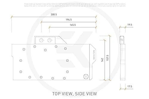 Ek Water Blocks „Ek Vanduo Blocks EK Vanduo Blocks EK-Quantum Vector Strix RX 6800/6900 D-RGB“ – nikelio ir acetalo derinys