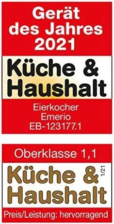 Jajowar Emerio Emerio Eierkocher,6 Eier,Licht-/Deutsche Sprachanzeige schw.