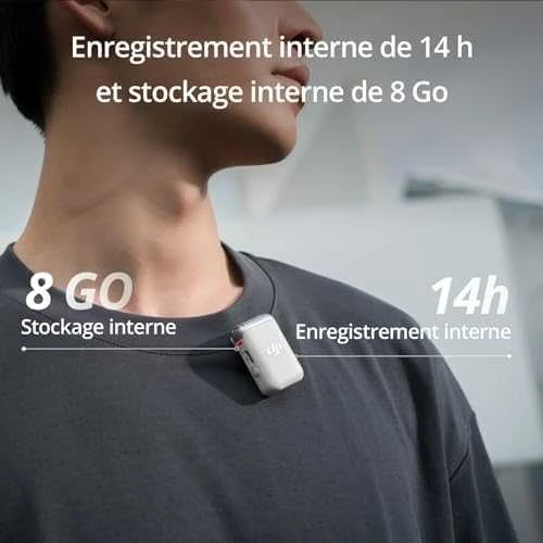 DJI Mic 2 Transmiteris, Baltas