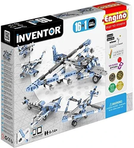Engino Inventor Konstruktorius „Lėktuvai“ (16 modelių)