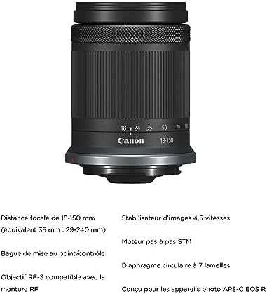 „Canon“ | D.CAM EOS R10 RF-S 18-150 IS STM EU26 | 24,2 megapikselių | Vaizdo stabilizatorius | ISO jautrumas (maks.) 32000 | „Wi-Fi“ | Vaizdo įrašymas | Rankinis valdymas | CMOS | Juodas