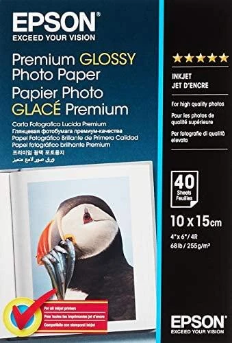 „Epson Premium“ blizgus fotopopierius | Aukščiausios kokybės blizgus fotopopierius | 255 g/m² | 100 x 150 mm | 10 x 15