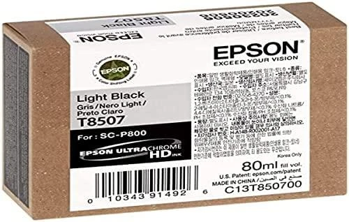 Epson T8507 | Ink Cartridge | Light Juodas