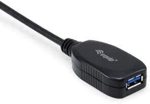 Kabelis USB Equip USB-A - USB-A 5 m Juodas (133346)