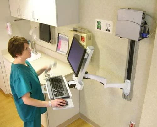 Laikiklis „Ergotron“ – 200 serijos kombinuota rankena – baltas