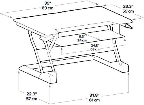 Laikiklis Ergotron WorkFit-T - Nerūdijantis plienas - Juodas - 15.9kg - 380 mm - 22.3kg - 980 x 710 x 216 mm