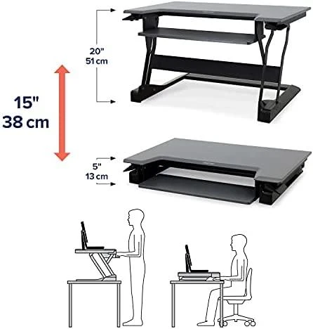 Laikiklis Ergotron WorkFit-T - Nerūdijantis plienas - Juodas - 15.9kg - 380 mm - 22.3kg - 980 x 710 x 216 mm