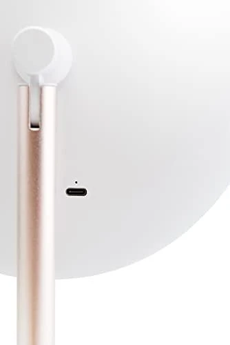 Kosmetinis pastatomas veidrodis su apšvietimu ETA Fenité Cosmetic Mirror, Baltos spalvos