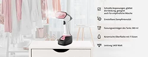 ETA | Garment garintuvas | Stephany ETA227090000 | Handheld | 1400 W | 0.38 L | 25 g/min | Baltas/Juodas