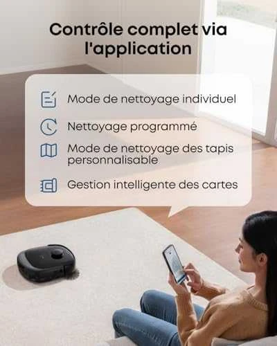 Dulkių siurblys-robotas Eufy Omni E25, Juodas