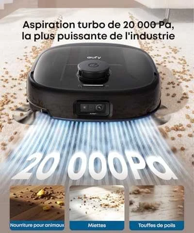 Dulkių siurblys-robotas Eufy Omni E25, Juodas