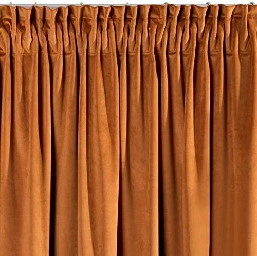 Naktinė užuolaida iš minkšto aksomo Eurofirany DIVA LINE RIA 140X270 cm, juosta/ tunelis/ kabliukai, 300g/m2
