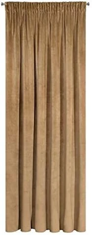 Naktinė užuolaida iš minkšto aksomo Eurofirany DIVA LINE RIA 140X270 cm, juosta/ tunelis/ kabliukai, 300g/m2, spalva: auksinė