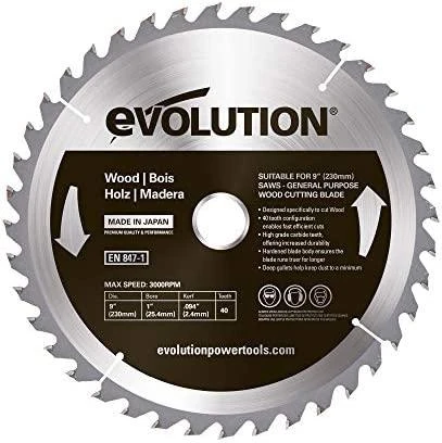 Pjovimo diskas Evolution EVO-230-40-D; 230 mm; Z40