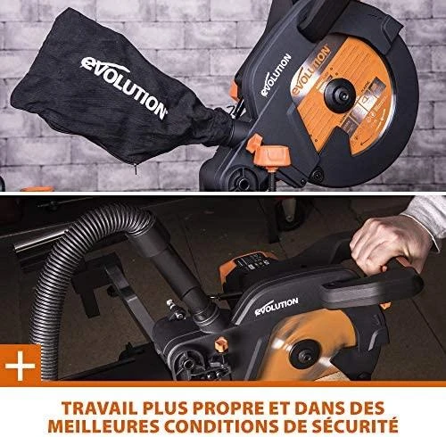 Skersinio pjovimo staklės Evolution R255SMSP; 255 mm; 2000 W