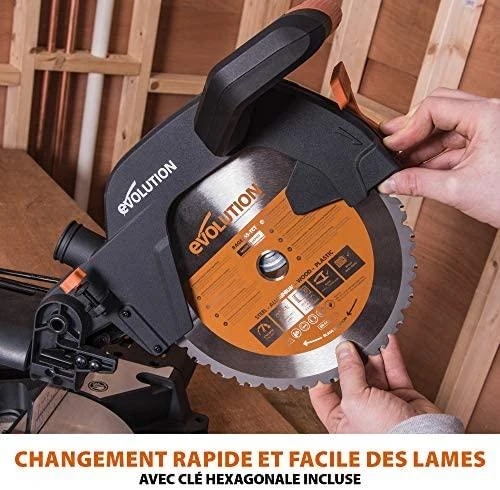 Skersinio pjovimo staklės Evolution R255SMSP; 255 mm; 2000 W