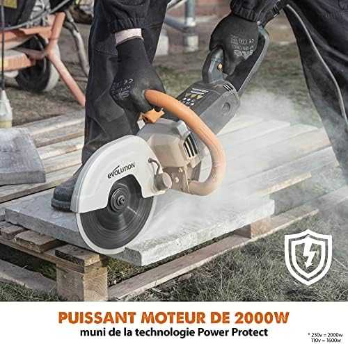Betono pjaustyklė Evolution R230DCT; 230 mm; 2000 W