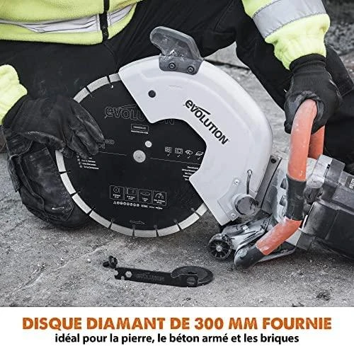 Betono pjaustyklė Evolution R300DCT; 300 mm; 2400 W