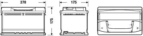 EXIDE EB712 71Ah 670A (EN) 12V akumuliatorius