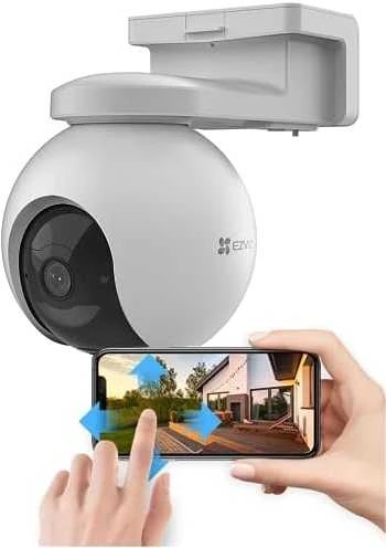 EZVIZ | IP kamera | CS-EB8 4G/LTE su baterija | 3 MP | 4 mm | IP65 | H.265 / H.264 | „MicroSD“, maks. 512 GB | Baltas