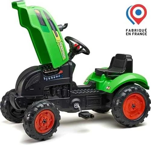 Traktorius su priekaba FALK X Tractor žalias