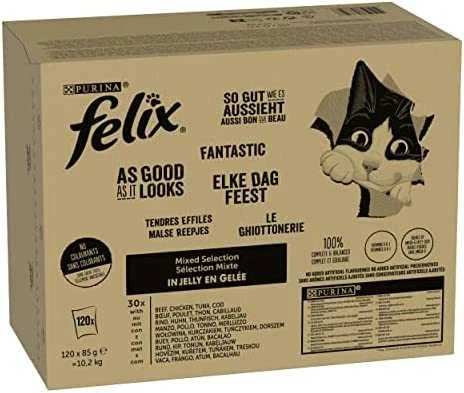 Purina Nestle Drėgnas Kačių Maistas - Purina Felix Mix 120x85g